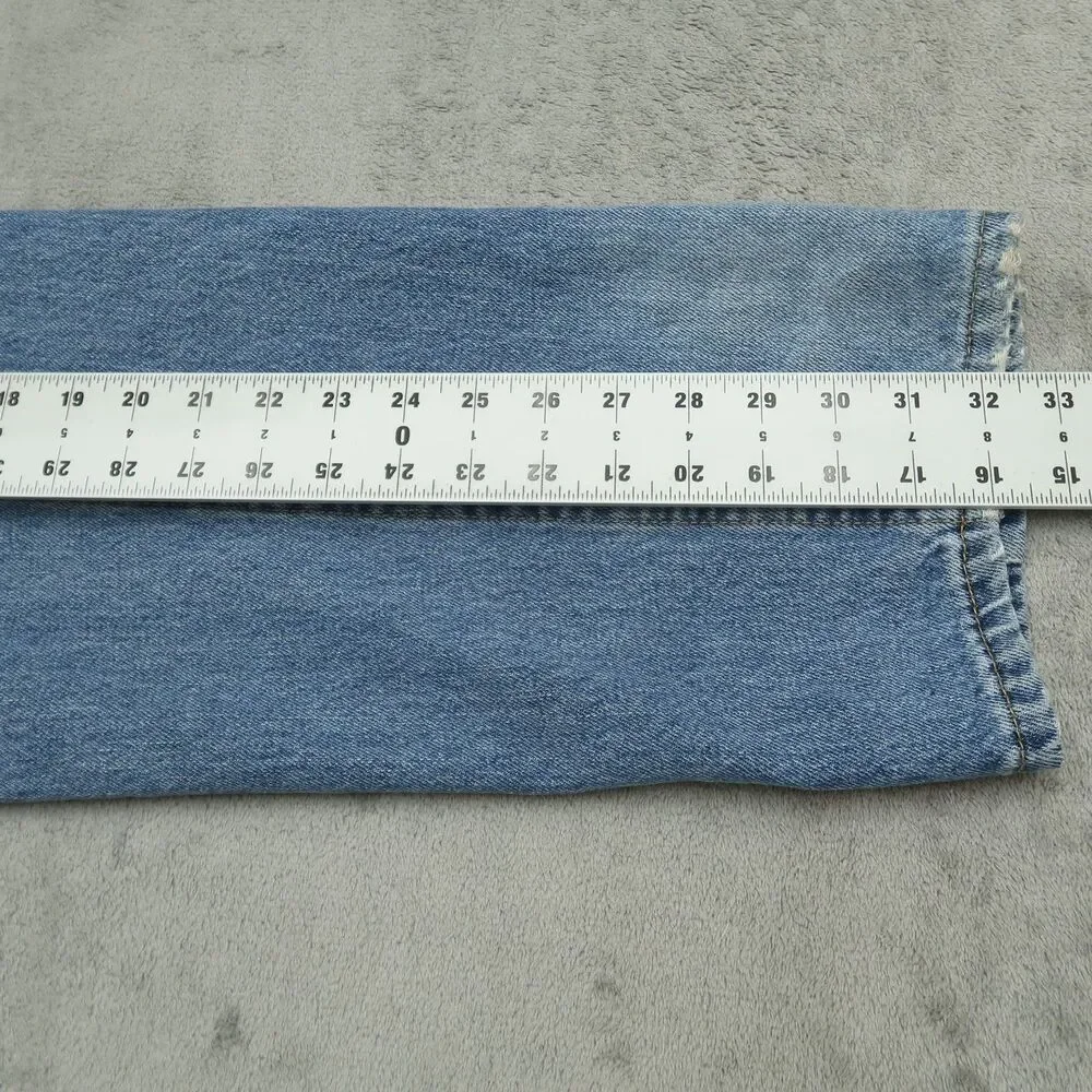 Levi's 505 Jeans Mens Size 36x32 Blue Regular Straight 100% Cotton Denim